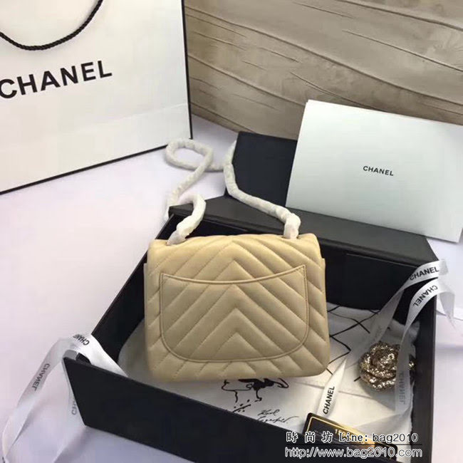 香奈兒CHANEL 升級版V線1115進口小羊皮全新經典單肩斜挎鏈條包 DSC1503